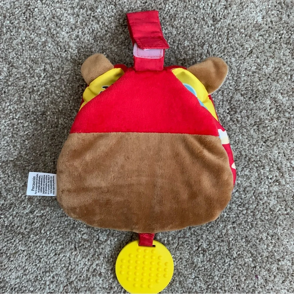 Buc-ee's On-The-Go Infant Activity Book Strap Crinkle Pages Plush Cover Car Seat